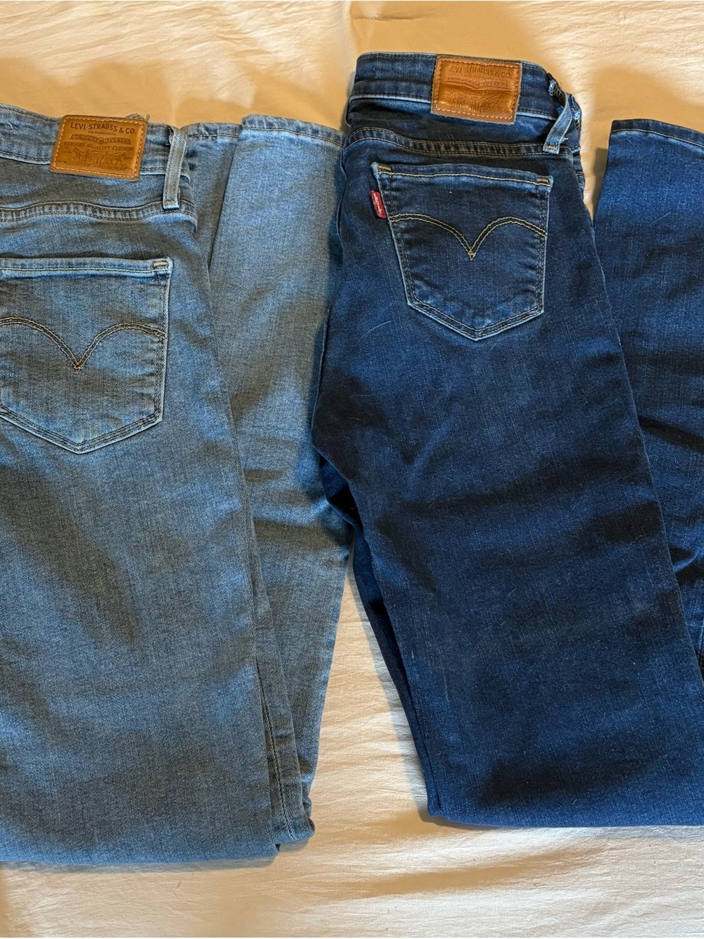 Levi's womens skinny jeans - Light Blue & Dark Blue